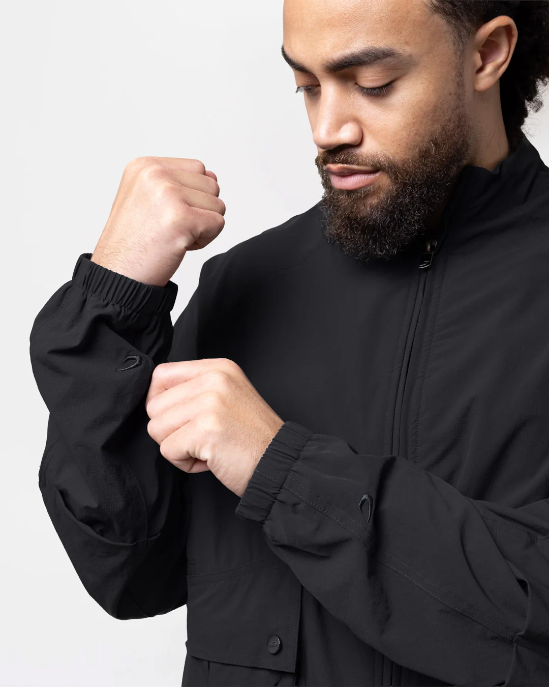 Benton Cargo Jacket - Black - Image 12