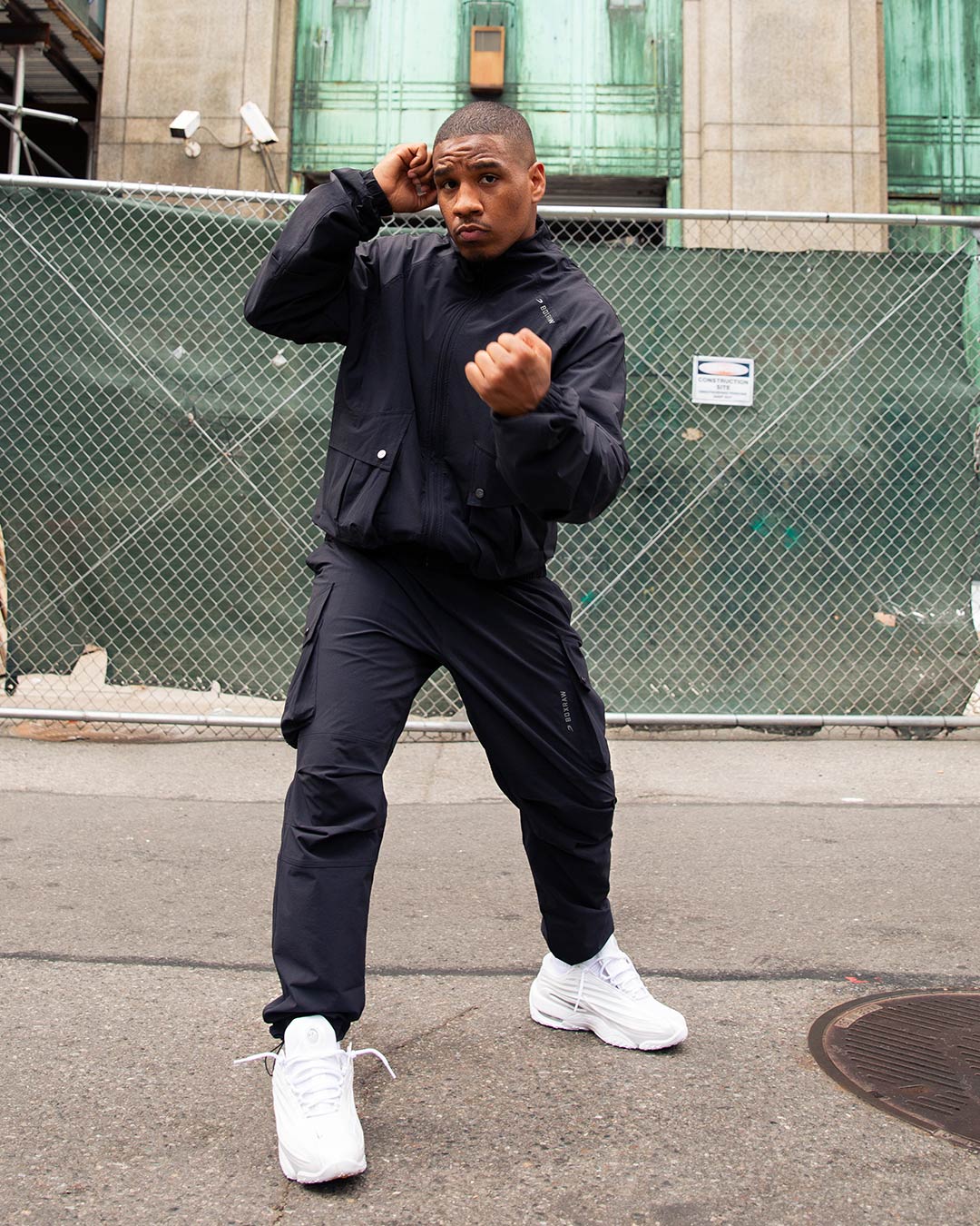 Benton Cargo Jacket - Black - Image 3