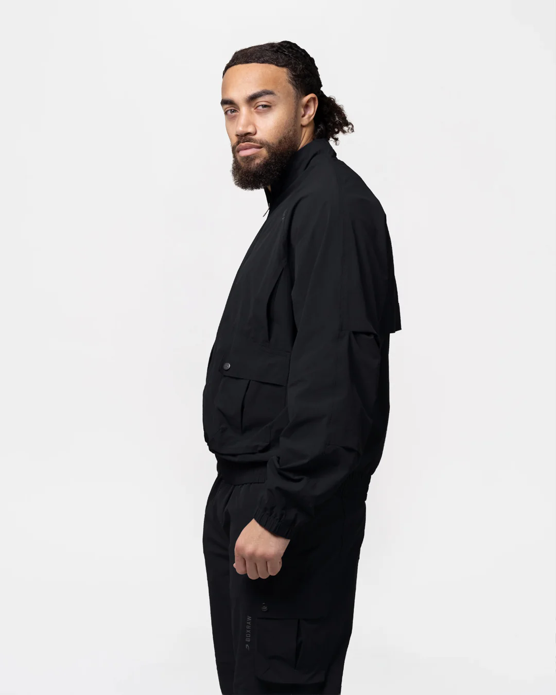 Benton Cargo Jacket - Black - Image 4
