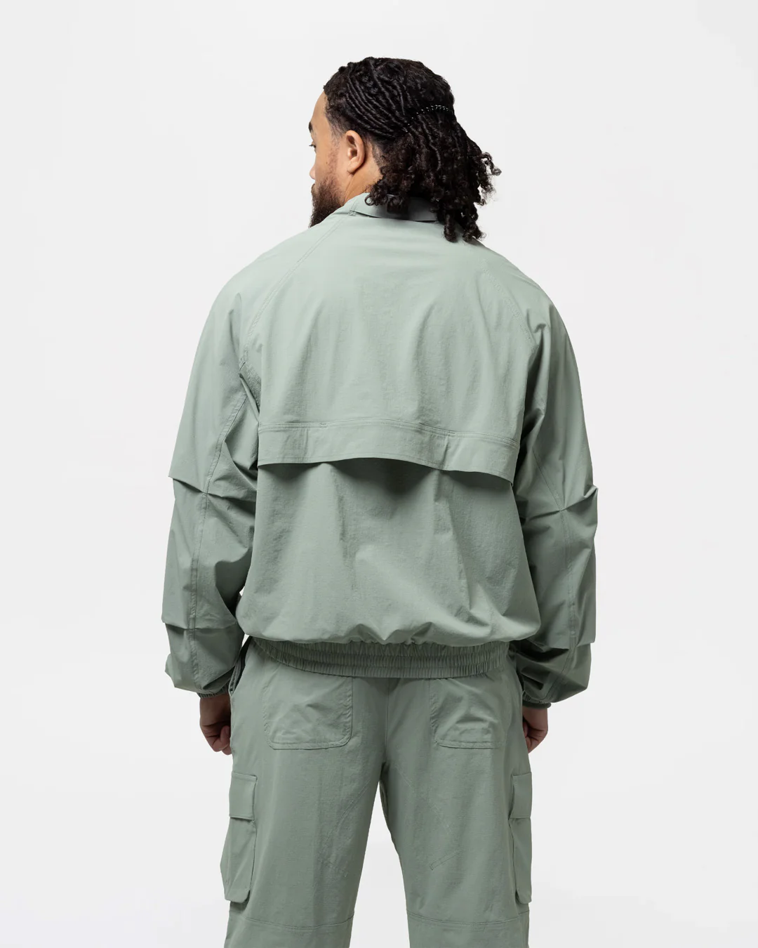 Benton Cargo Jacket - Stone Green - Image 6