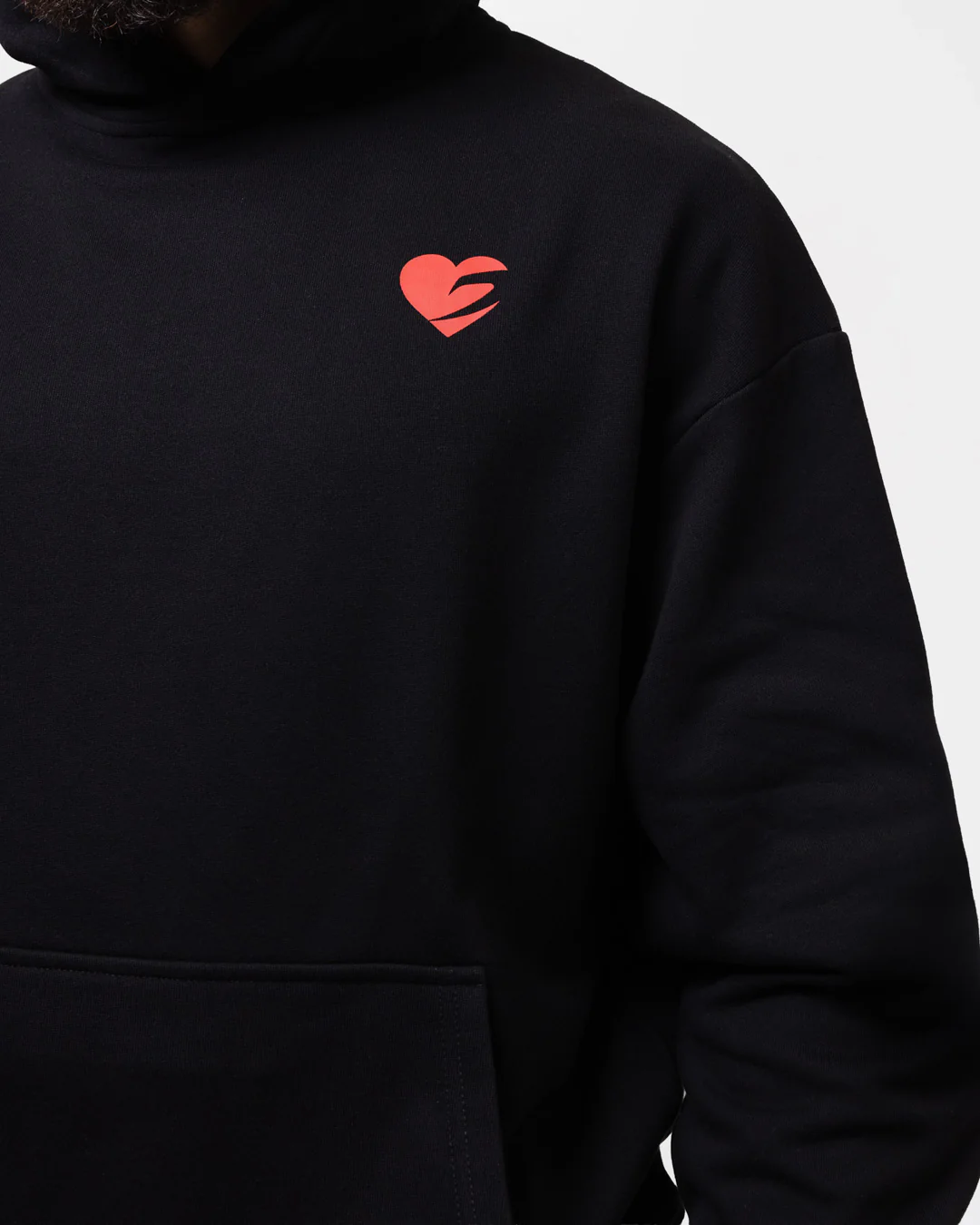 Boxing is Love Oversized Hoodie - Black - Image 10