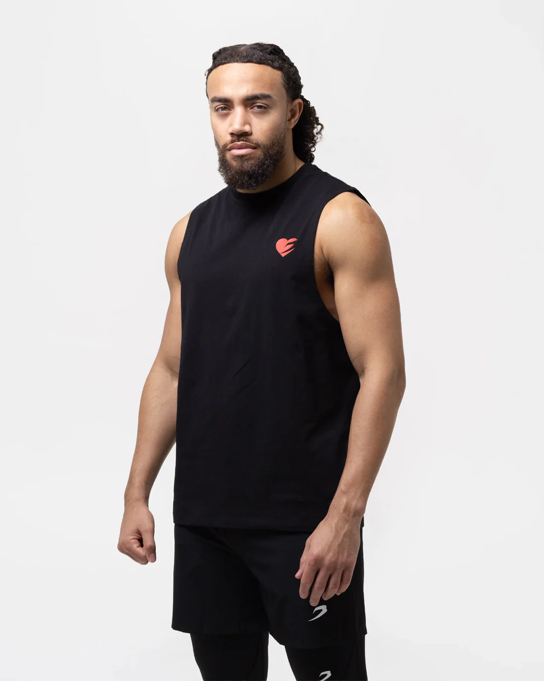 Boxing is Love Oversized Muscle Tank - Black - Image 3