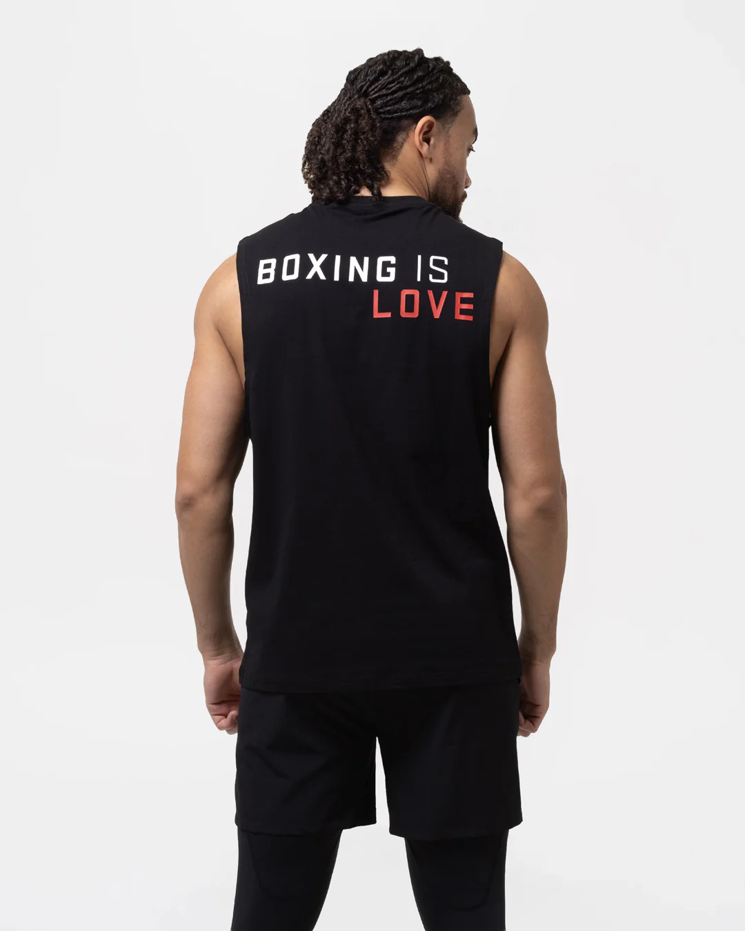 Boxing is Love Oversized Muscle Tank - Black - Image 6