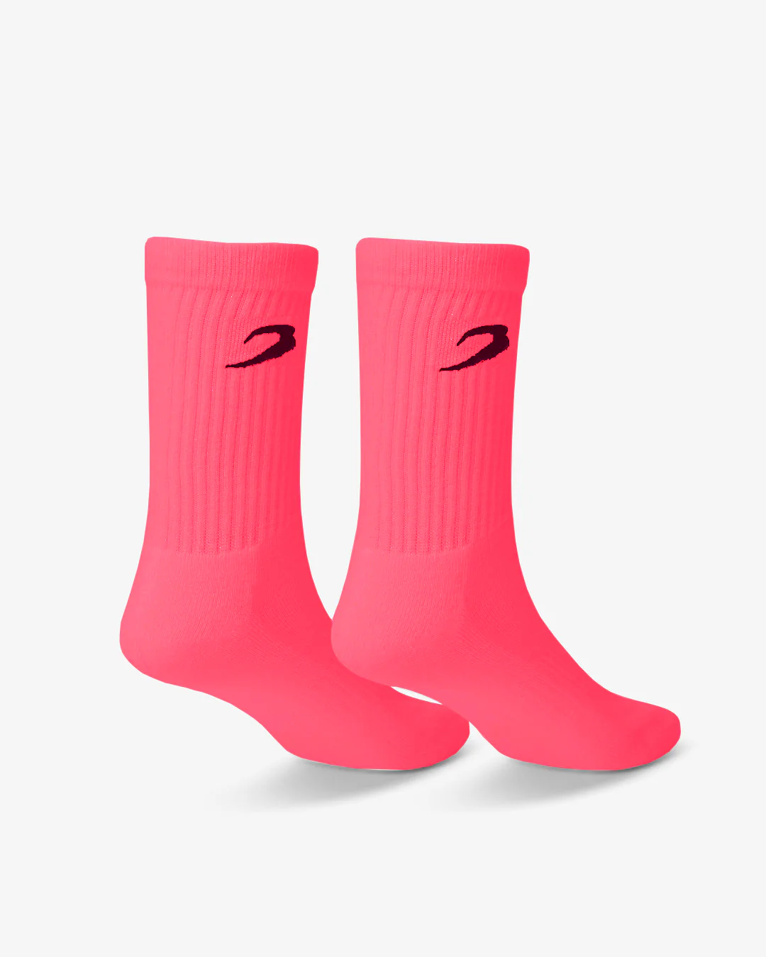 BOXRAW Crew Socks (3 Pairs) - Neon Pink - Image 3