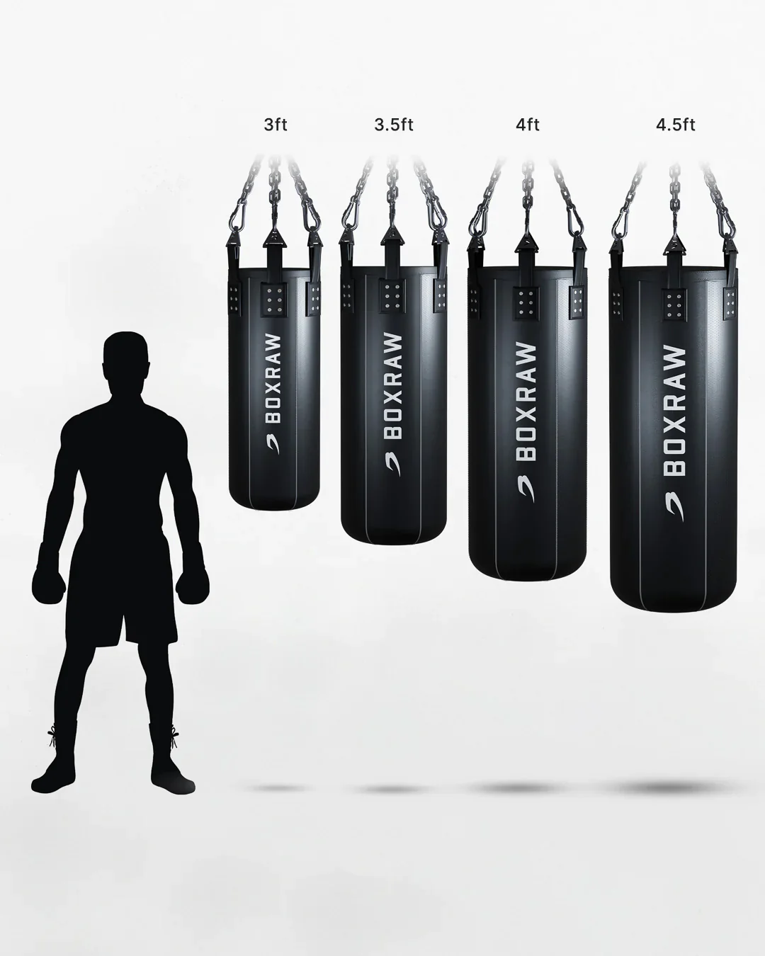 BOXRAW Classic Heavy Bag - Black - Image 5