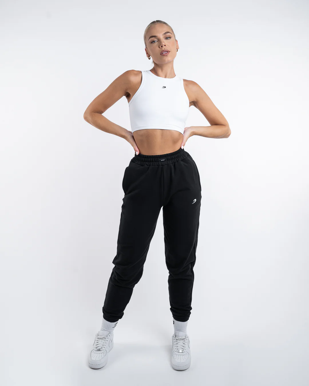 Essentials Racer Crop Top - White - Image 6