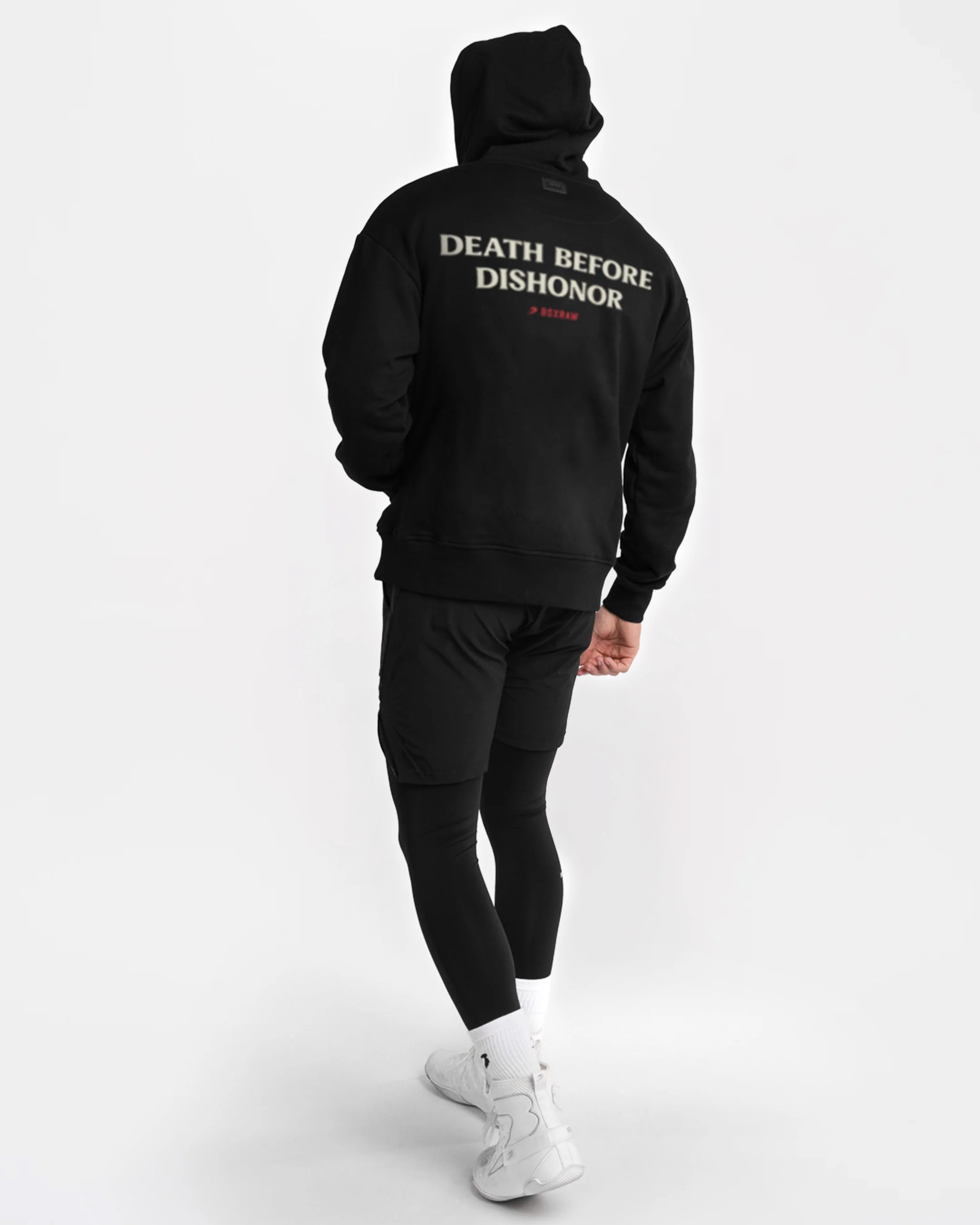 Death Before Dishonor Oversized Hoodie - Black - Image 4