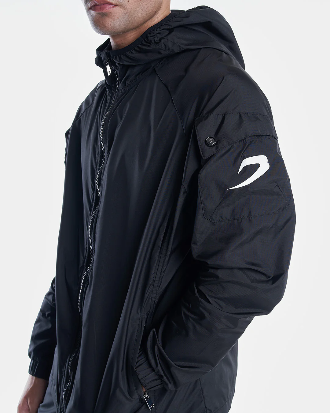 Dundee Windbreaker Jacket - Black - Image 9
