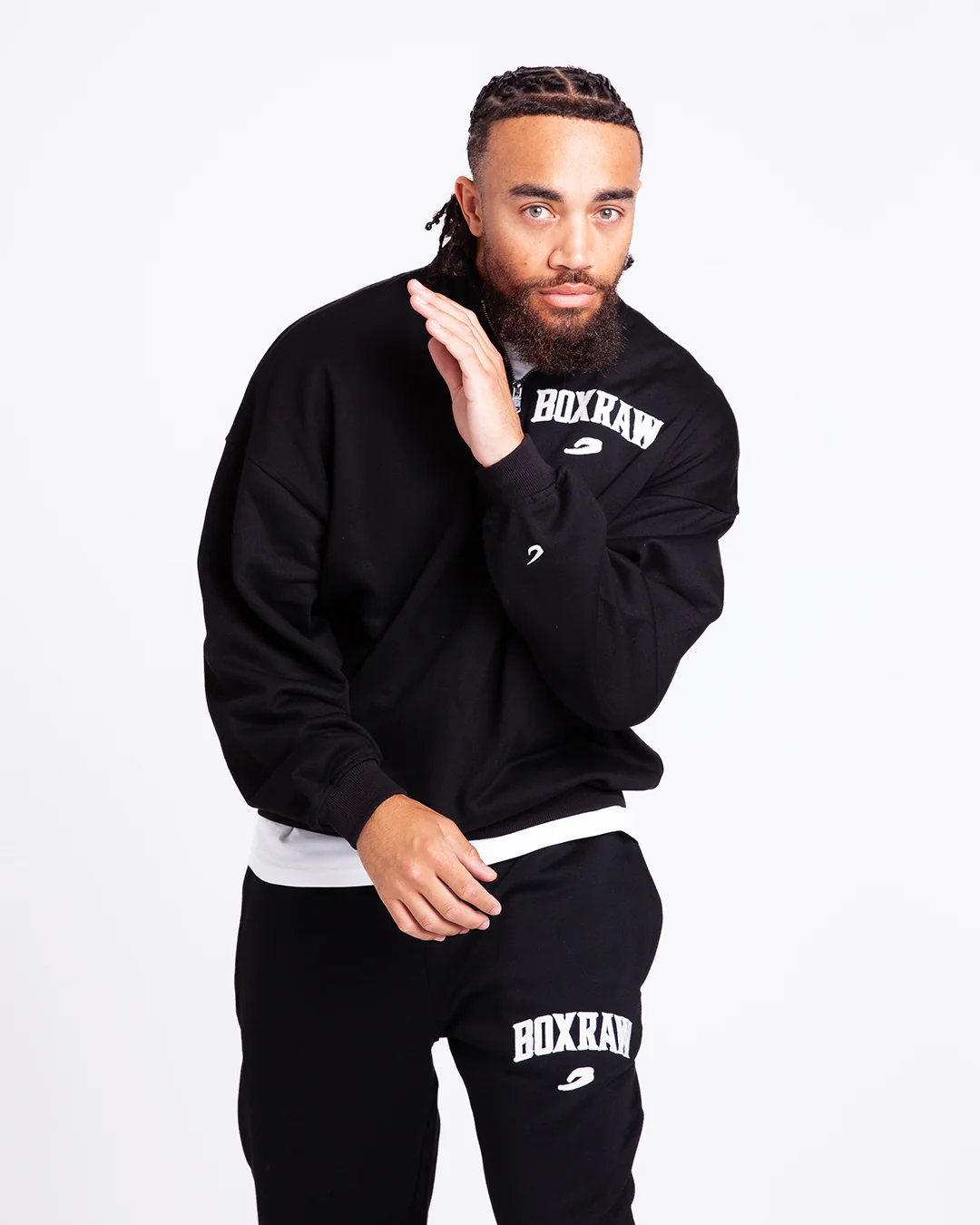 East Street 1/4 Zip - Black - Image 4