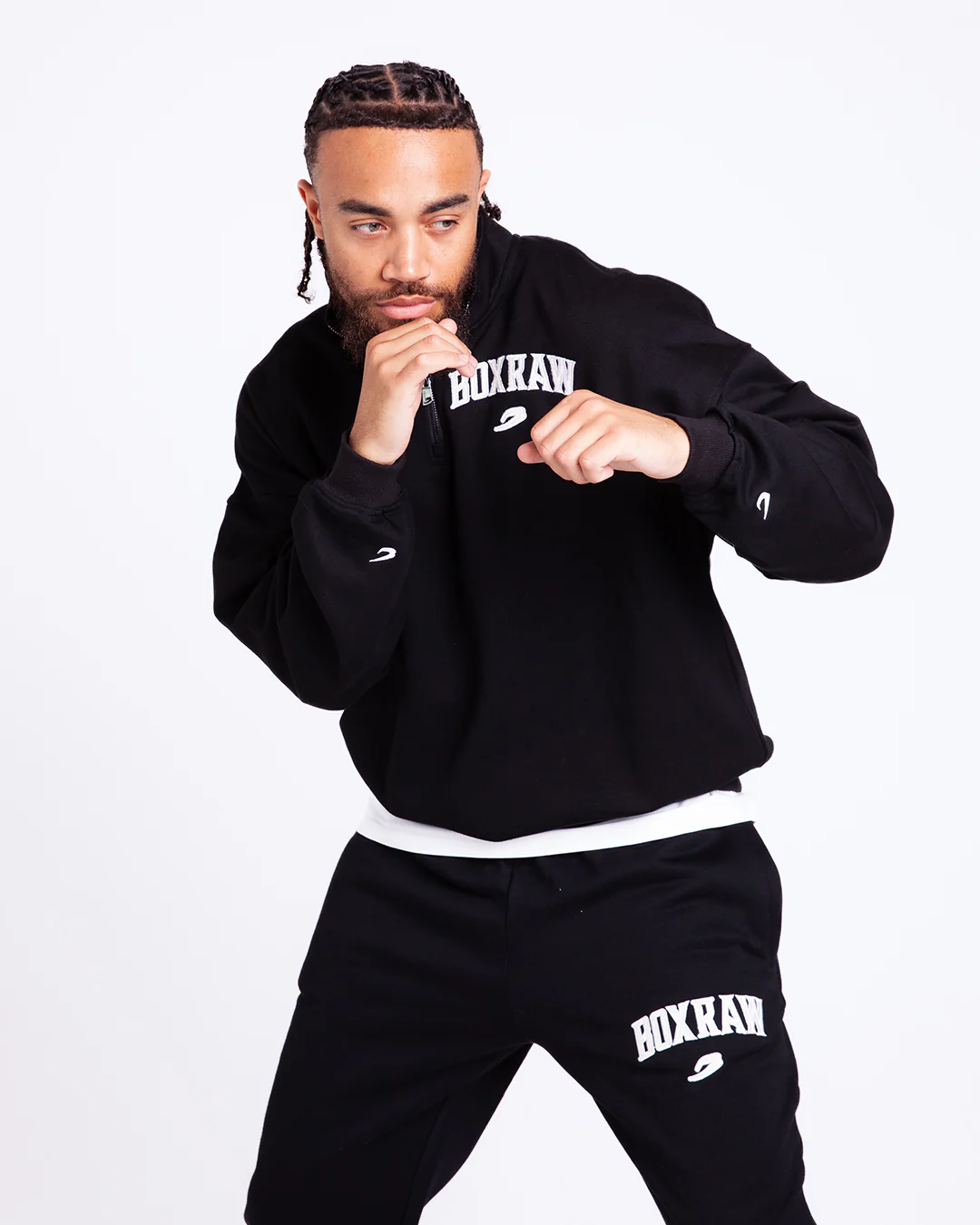 East Street 1/4 Zip - Black - Image 6