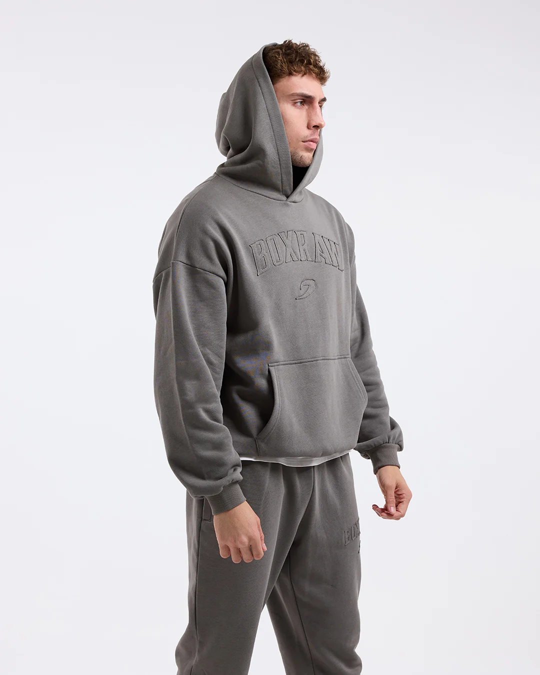 East Street Hoodie - Distressed Grey - Image 6