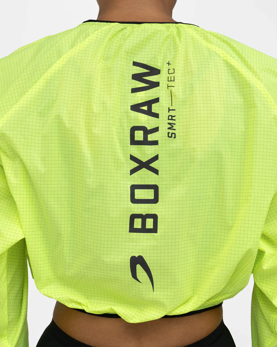 Genaro Cropped Windbreaker Crew - Neon Yellow - Image 6