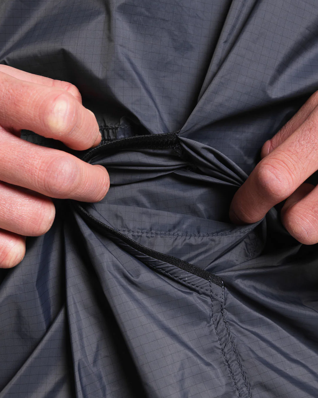 Genaro Oversized Windbreaker Hoodie - Charcoal - Image 9