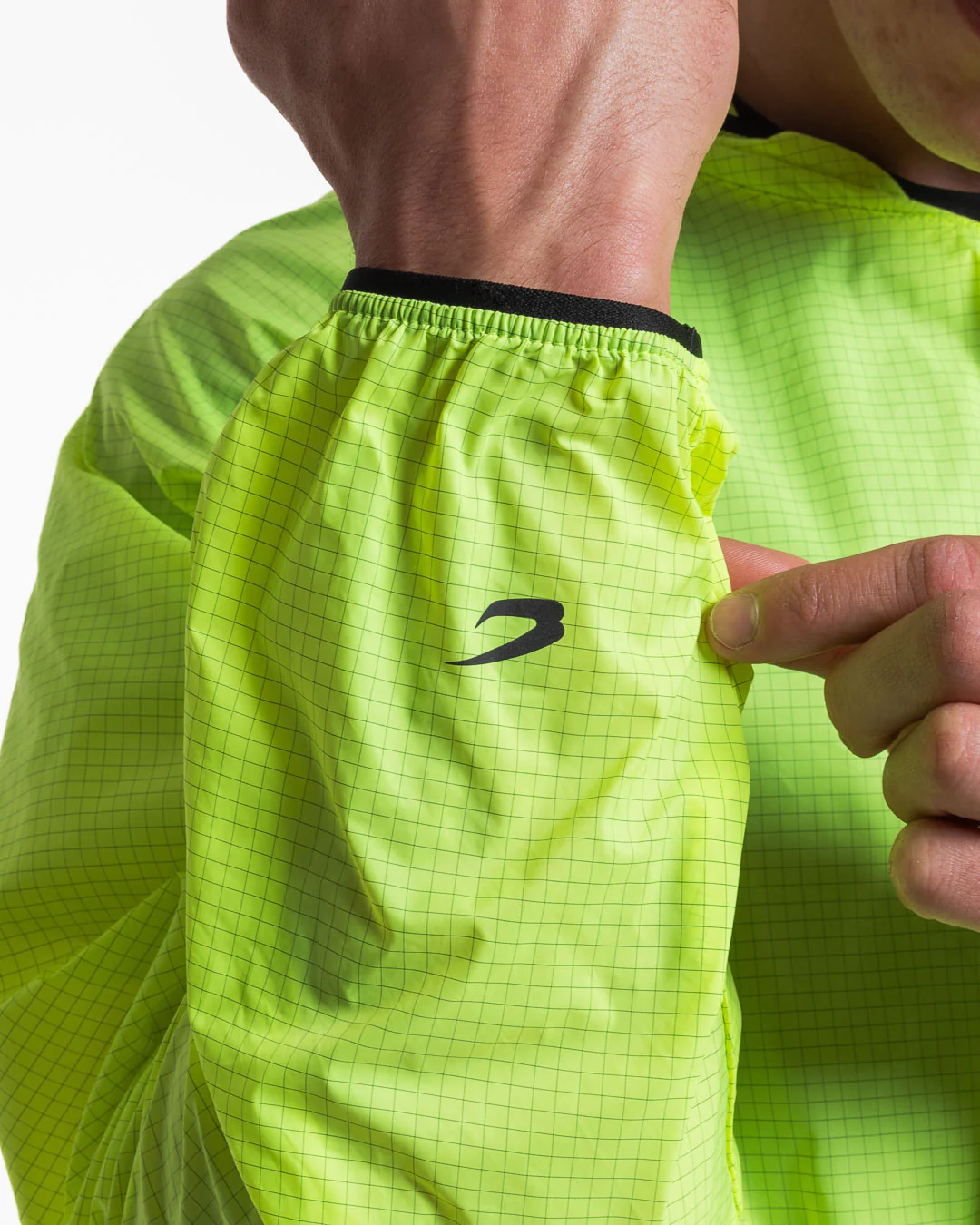 Genaro Oversized Windbreaker Hoodie - Neon Yellow - Image 11