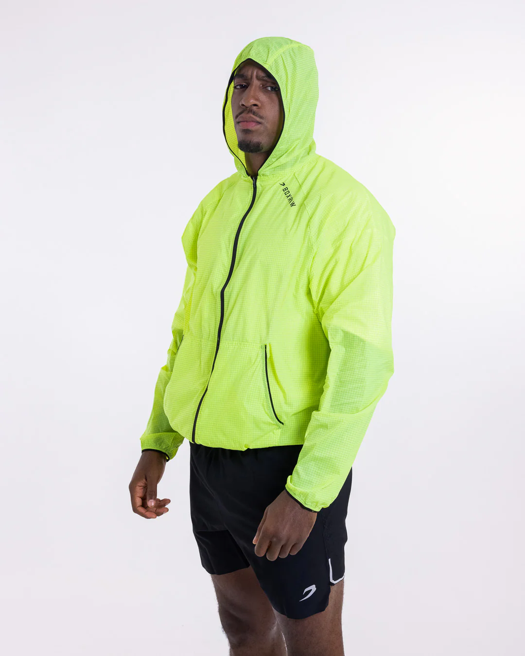 Genaro Zip Up Windbreaker - Neon Yellow - Image 5