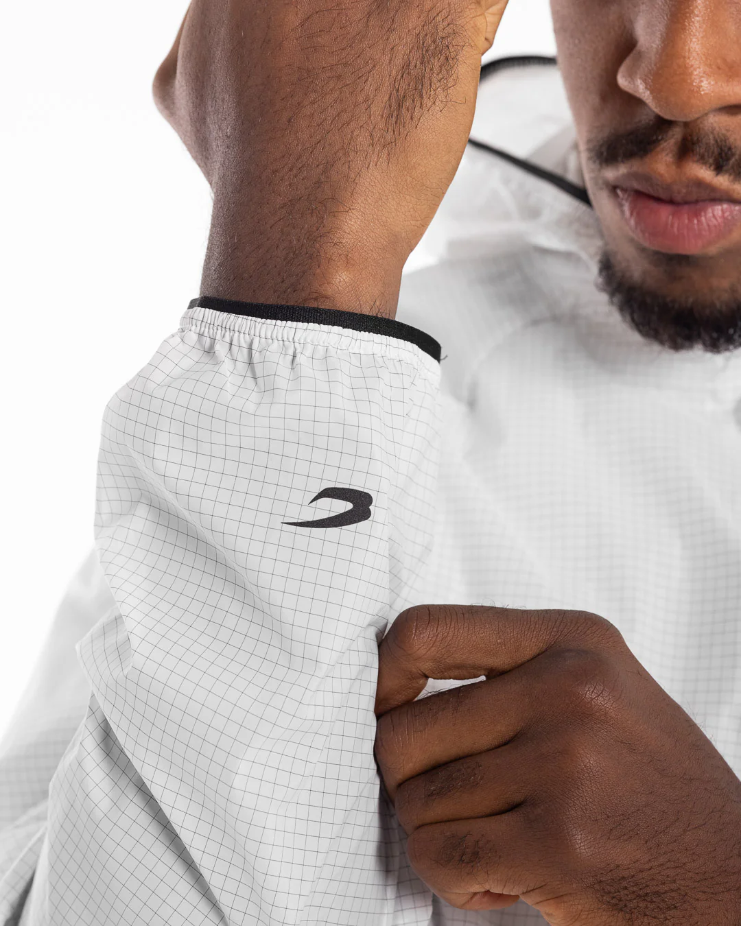 Genaro Zip Up Windbreaker - White - Image 7