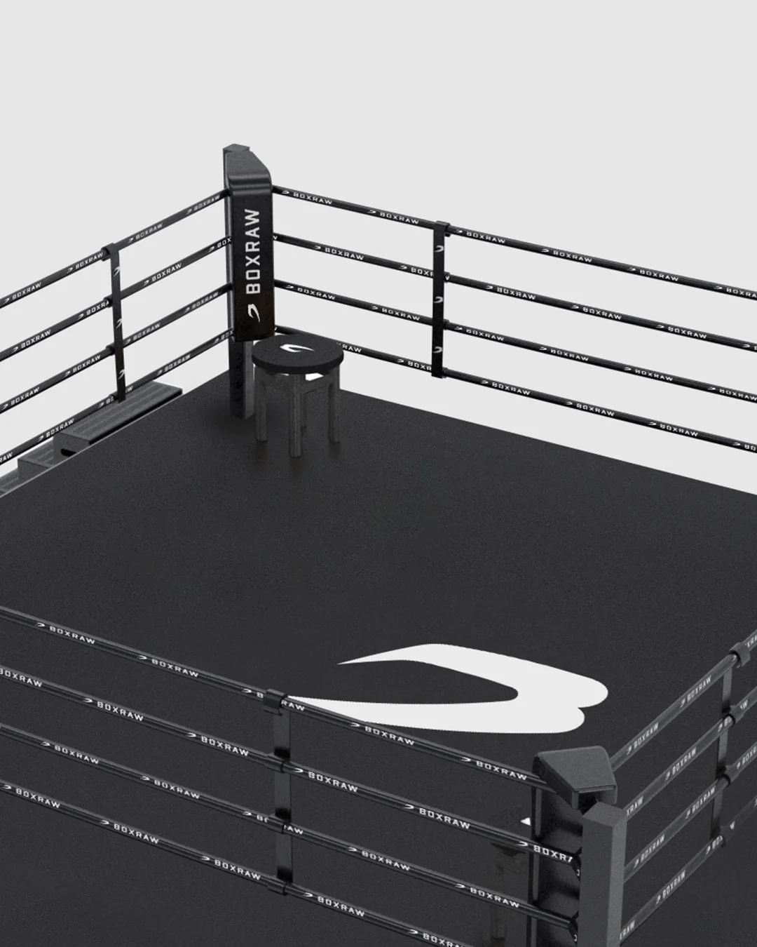 BOXRAW 36" Competition Boxing Ring - Black/Classic - Image 2