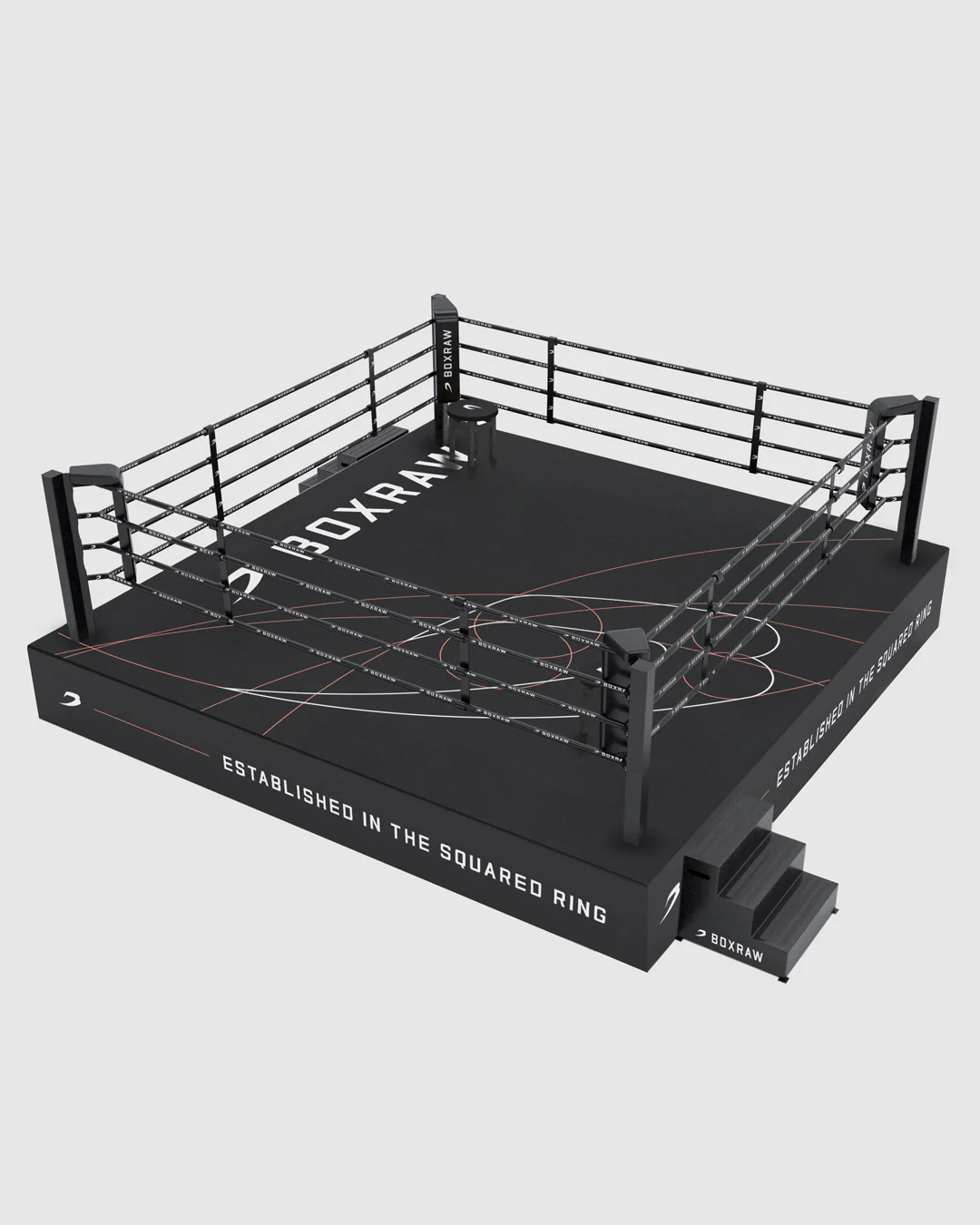 BOXRAW 36" Competition Boxing Ring - Black/Golden Ratio - Image 5