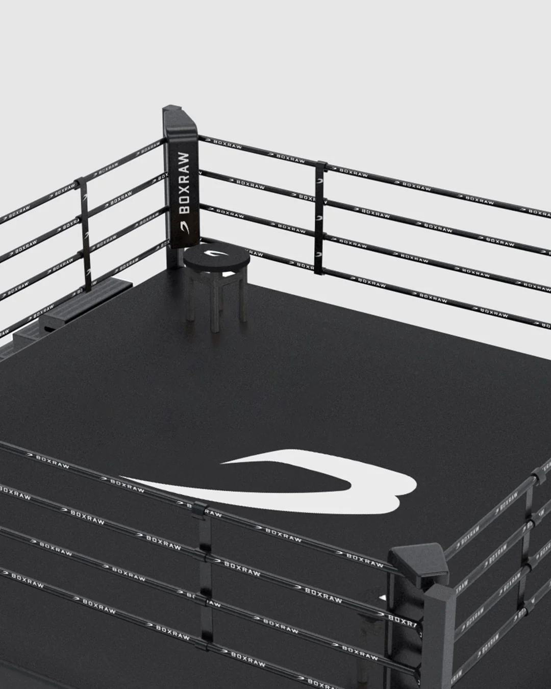 BOXRAW 36" Pro Training Boxing Ring - Black/Classic - Image 2