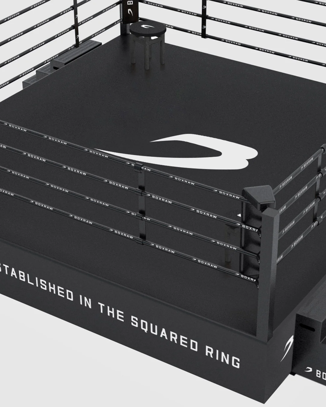 BOXRAW 36" Pro Training Boxing Ring - Black/Classic - Image 4