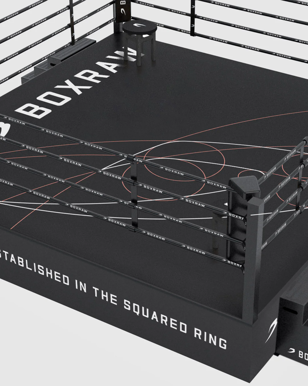 BOXRAW 36" Pro Training Boxing Ring - Black/Golden Ratio - Image 4