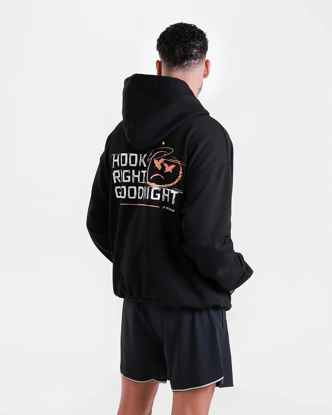 Hook Right Goodnight Oversized Hoodie - Black
