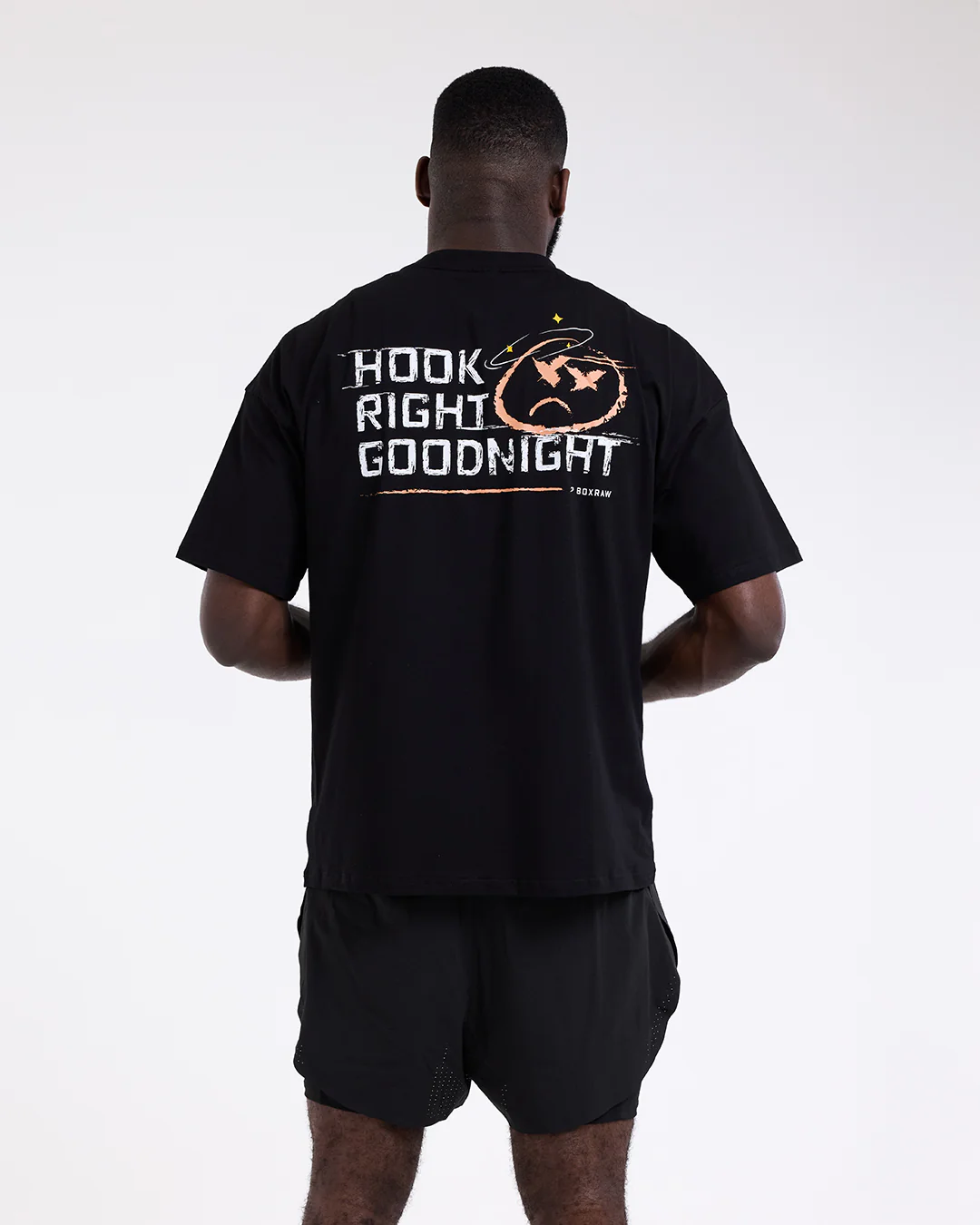 Hook Right Goodnight Oversized T-Shirt - Black