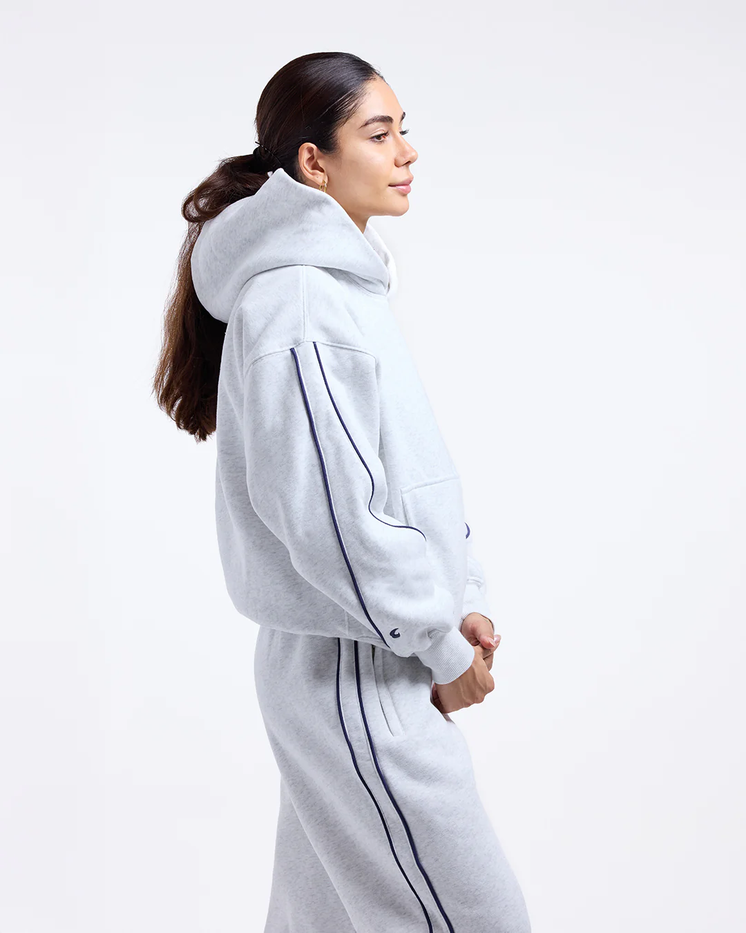 JoAnn Hoodie - Grey Marl - Image 4
