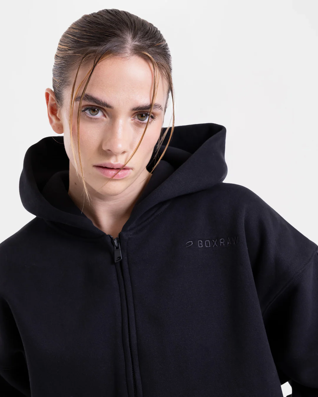 JoAnn Zip Hoodie - Black - Image 5