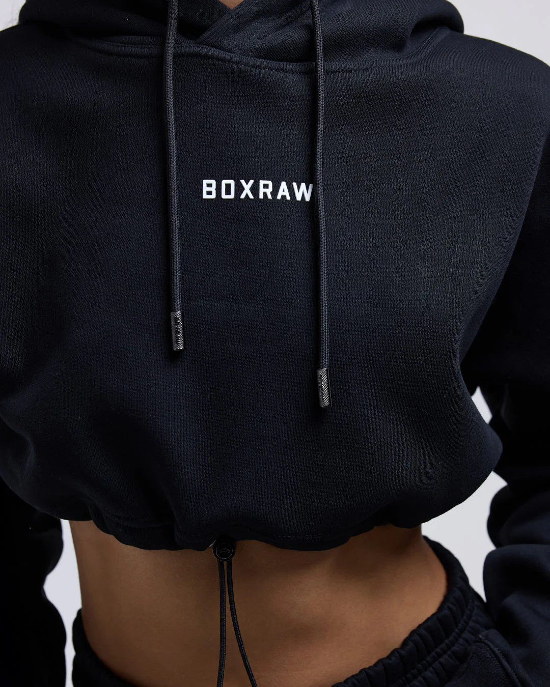 Johnson Cropped Hoodie - Black - Image 6