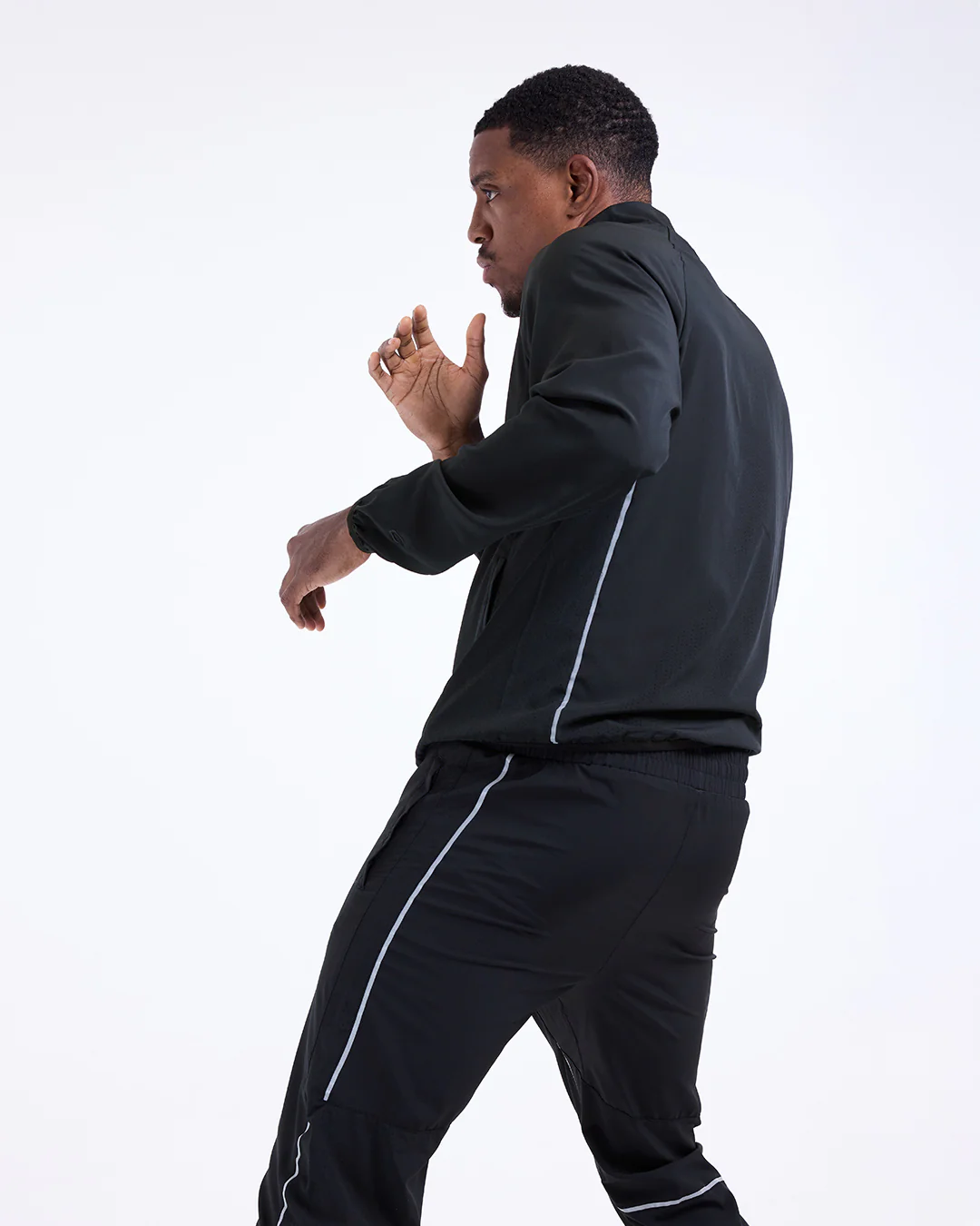 Langford Training Jacket - Black - Image 5