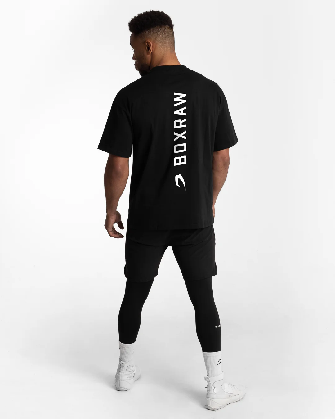 Lineal Oversized T-Shirt - Black - Image 3