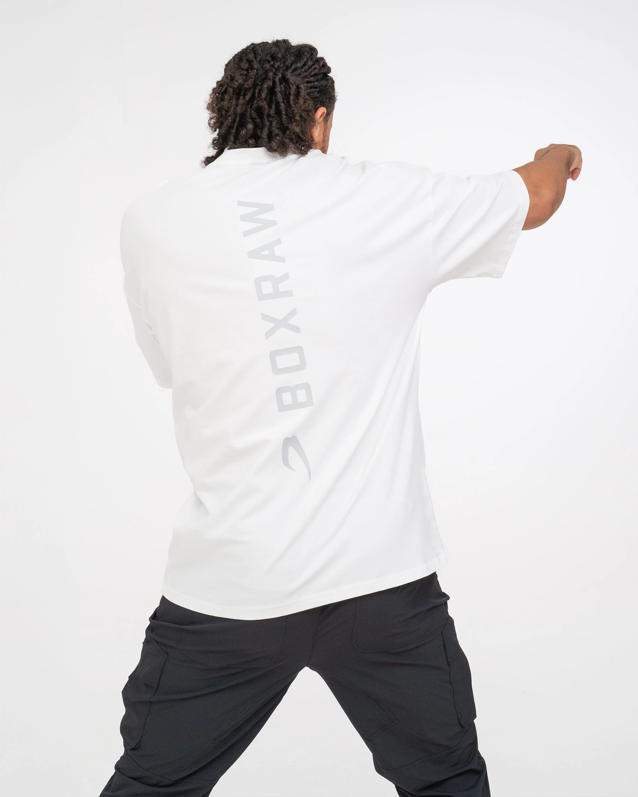 Lineal Oversized T-Shirt - White - Image 5