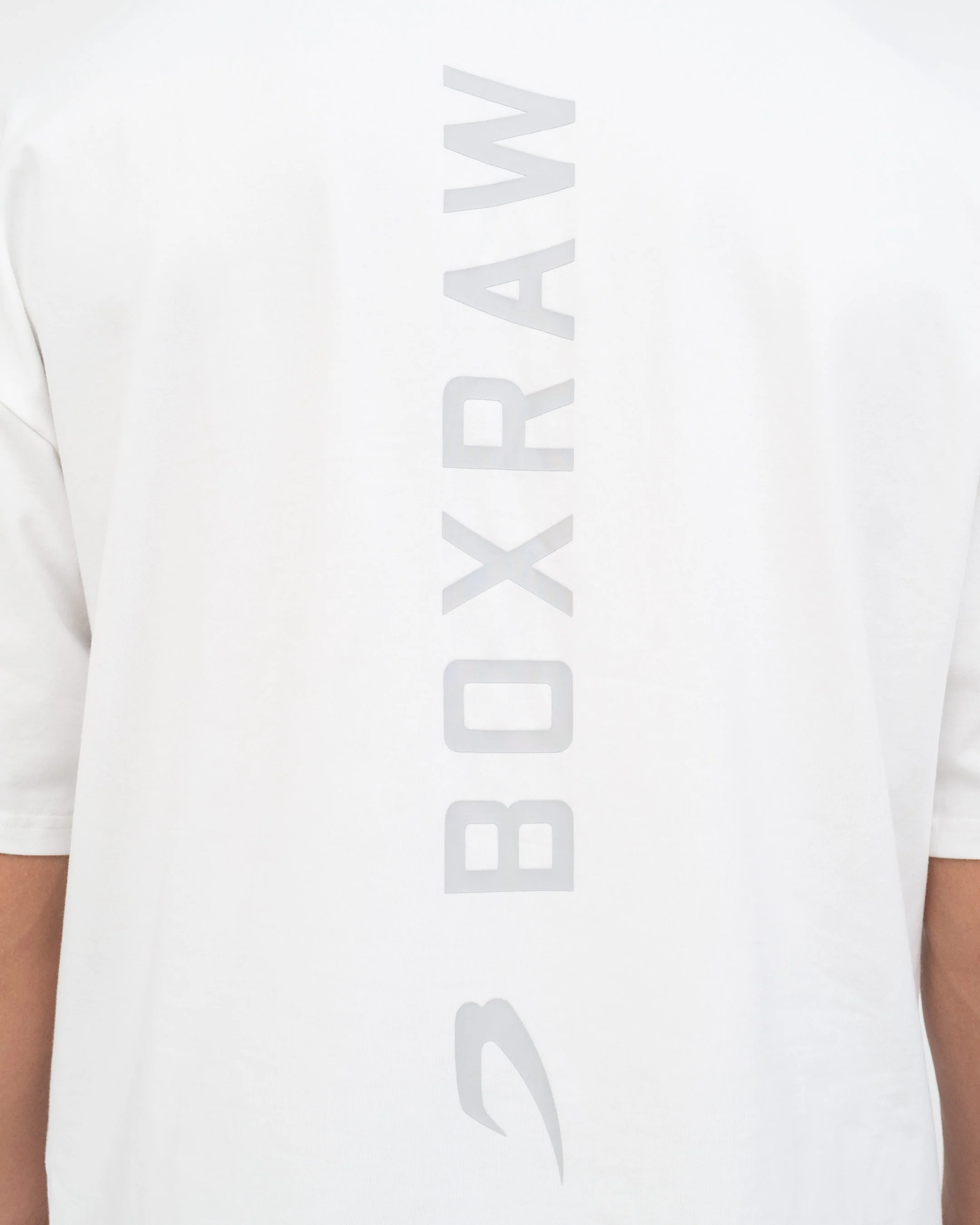 Lineal Oversized T-Shirt - White - Image 8