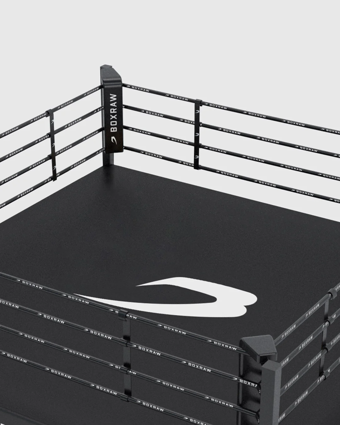 BOXRAW 12" Pro Training Boxing Ring - Black/Classic - Image 2