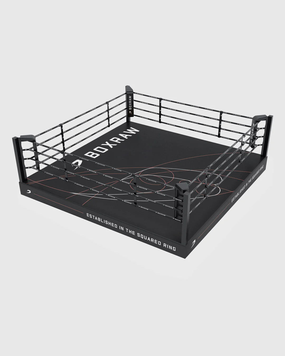 BOXRAW 12" Pro Training Boxing Ring - Black/Golden Ratio - Image 5