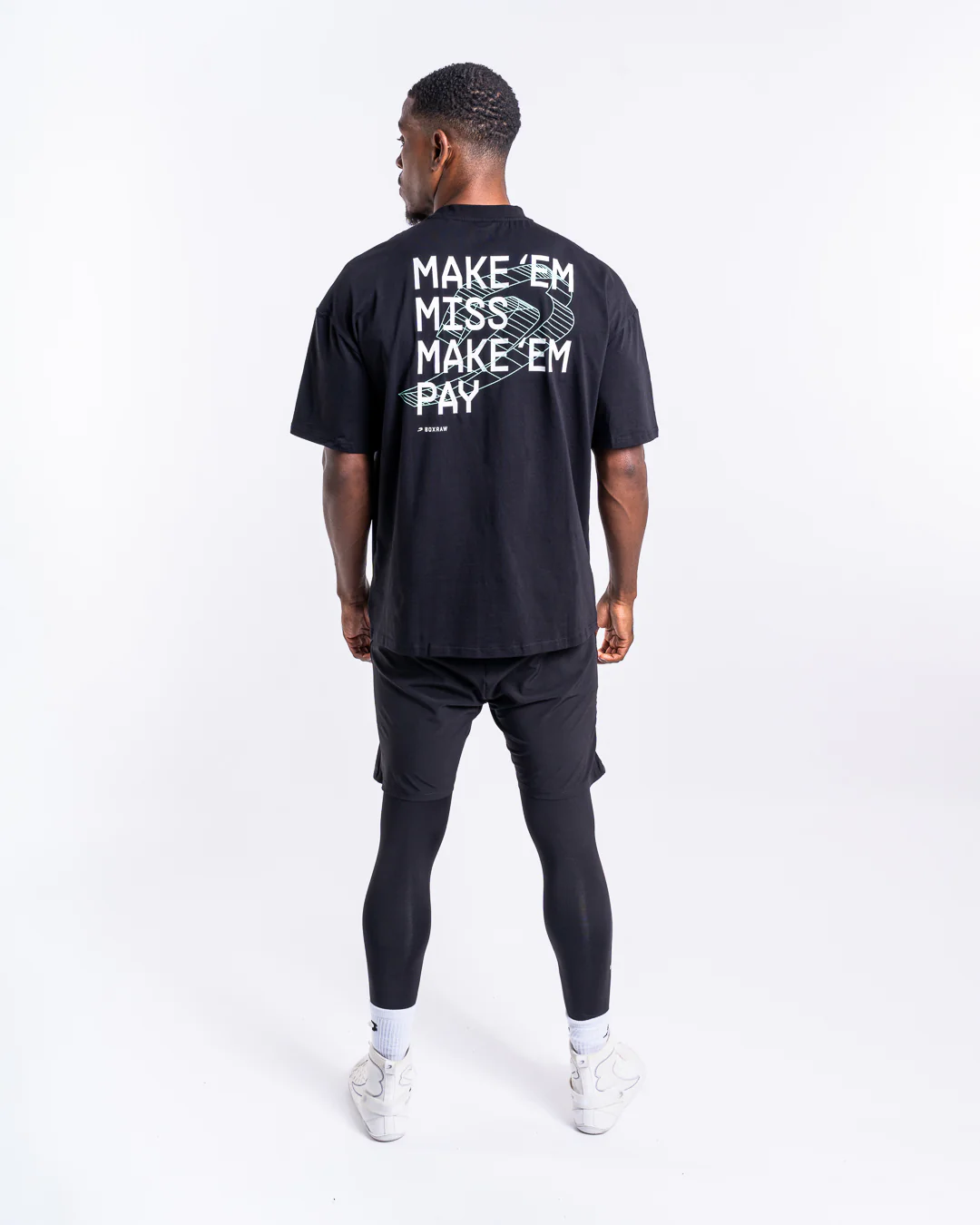 Make 'Em Miss Oversized T-Shirt - Black - Image 4