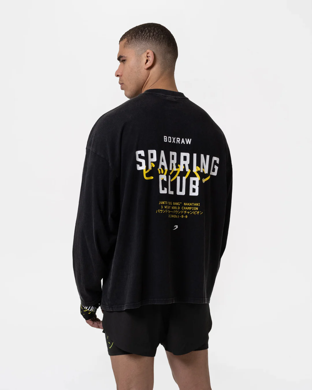 Nakatani x Sparring Club Long Sleeve T-Shirt - Washed Black
