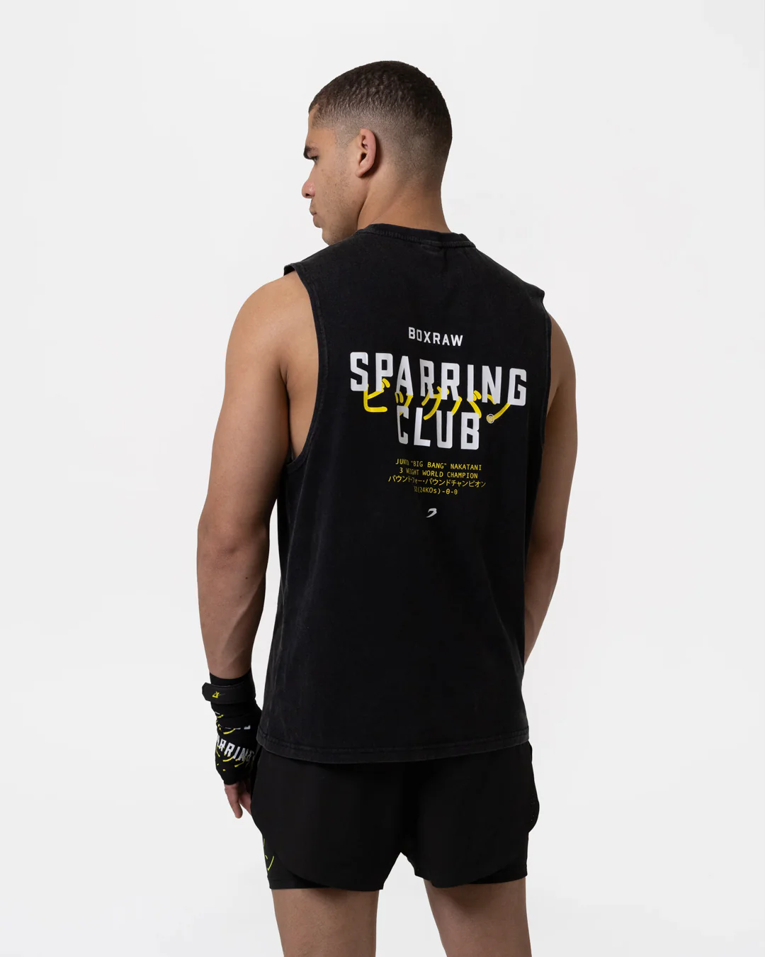 Nakatani x Sparring Club Muscle Tank - Washed Black