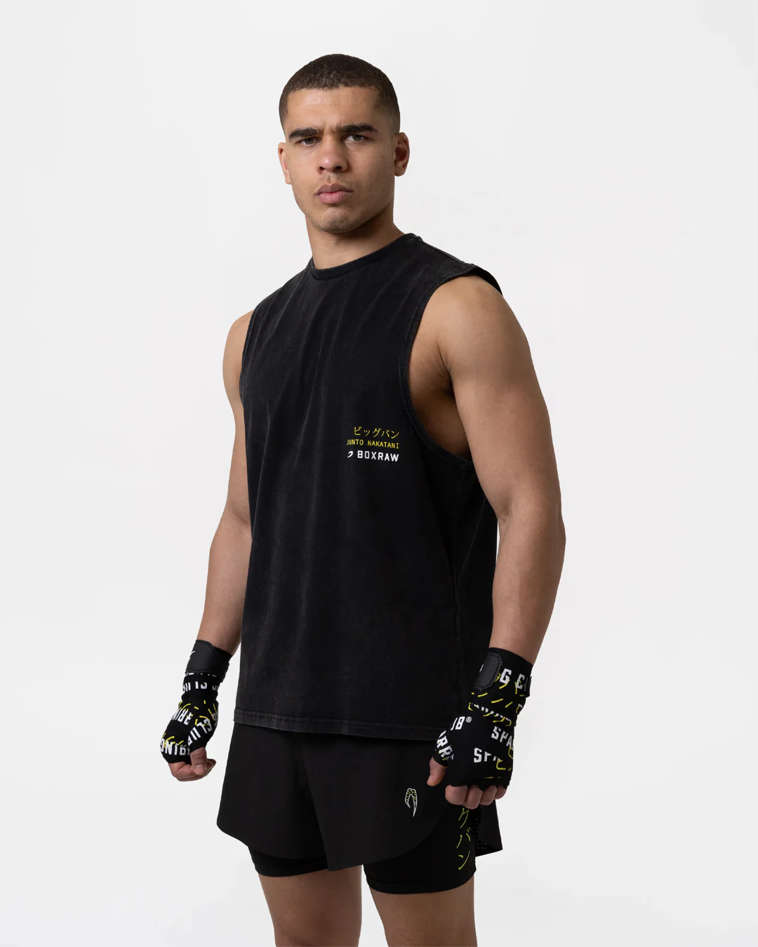 Nakatani x Sparring Club Muscle Tank - Washed Black - Image 3