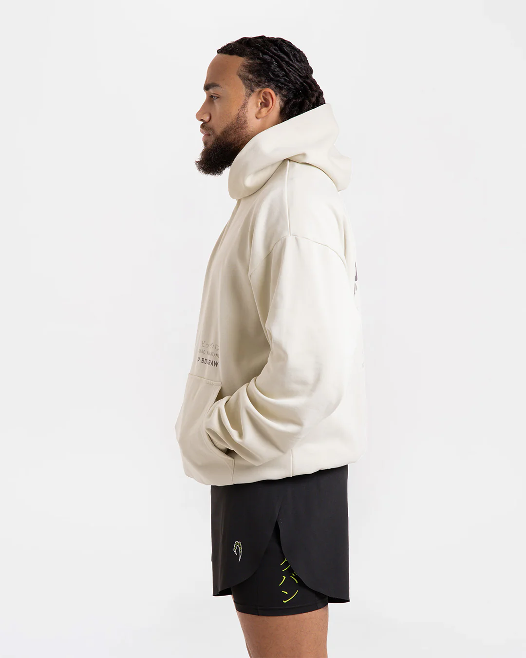 Nakatani x Sparring Club Oversized Hoodie - Washed Beige - Image 4