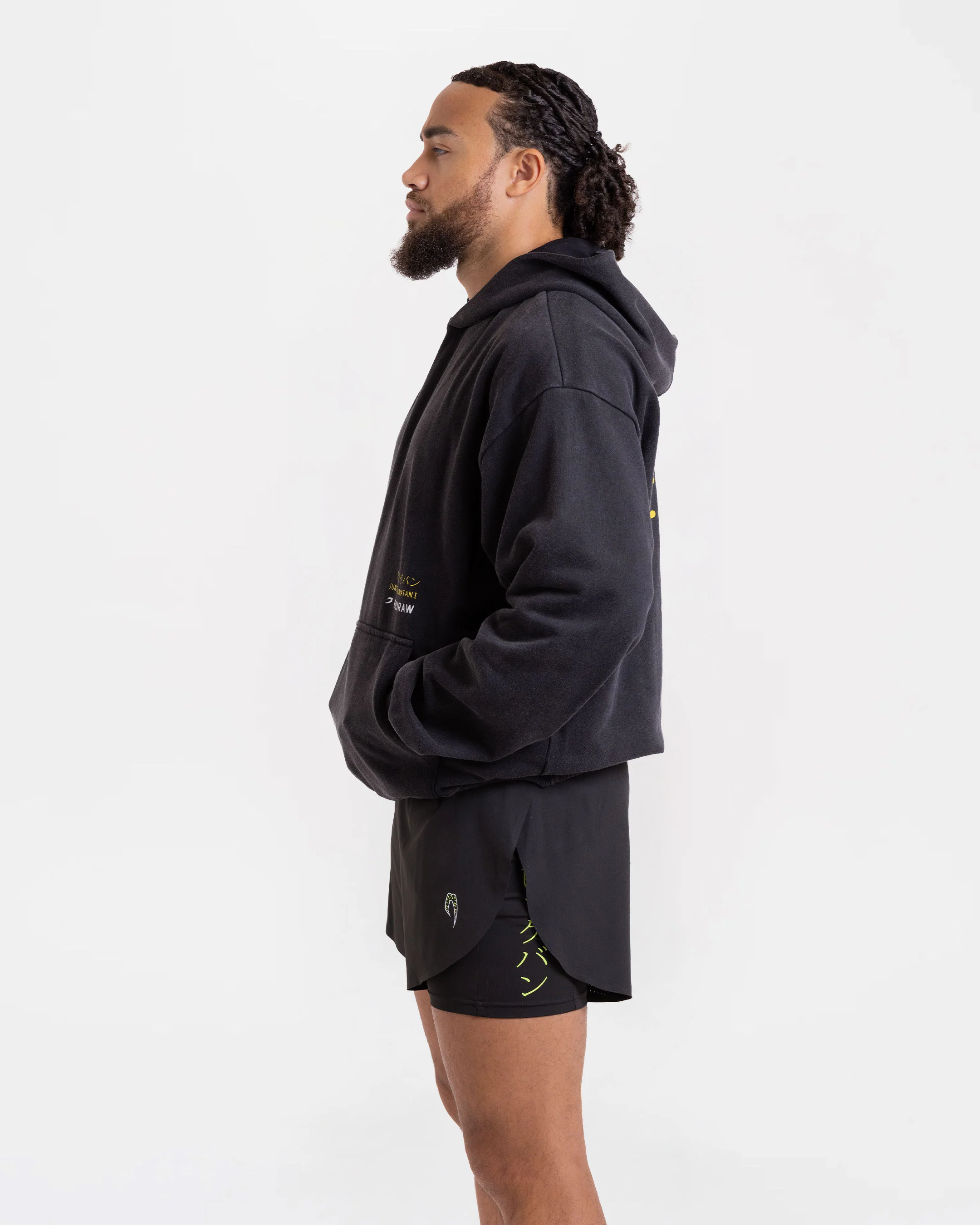 Nakatani x Sparring Club Oversized Hoodie - Washed Black - Image 5