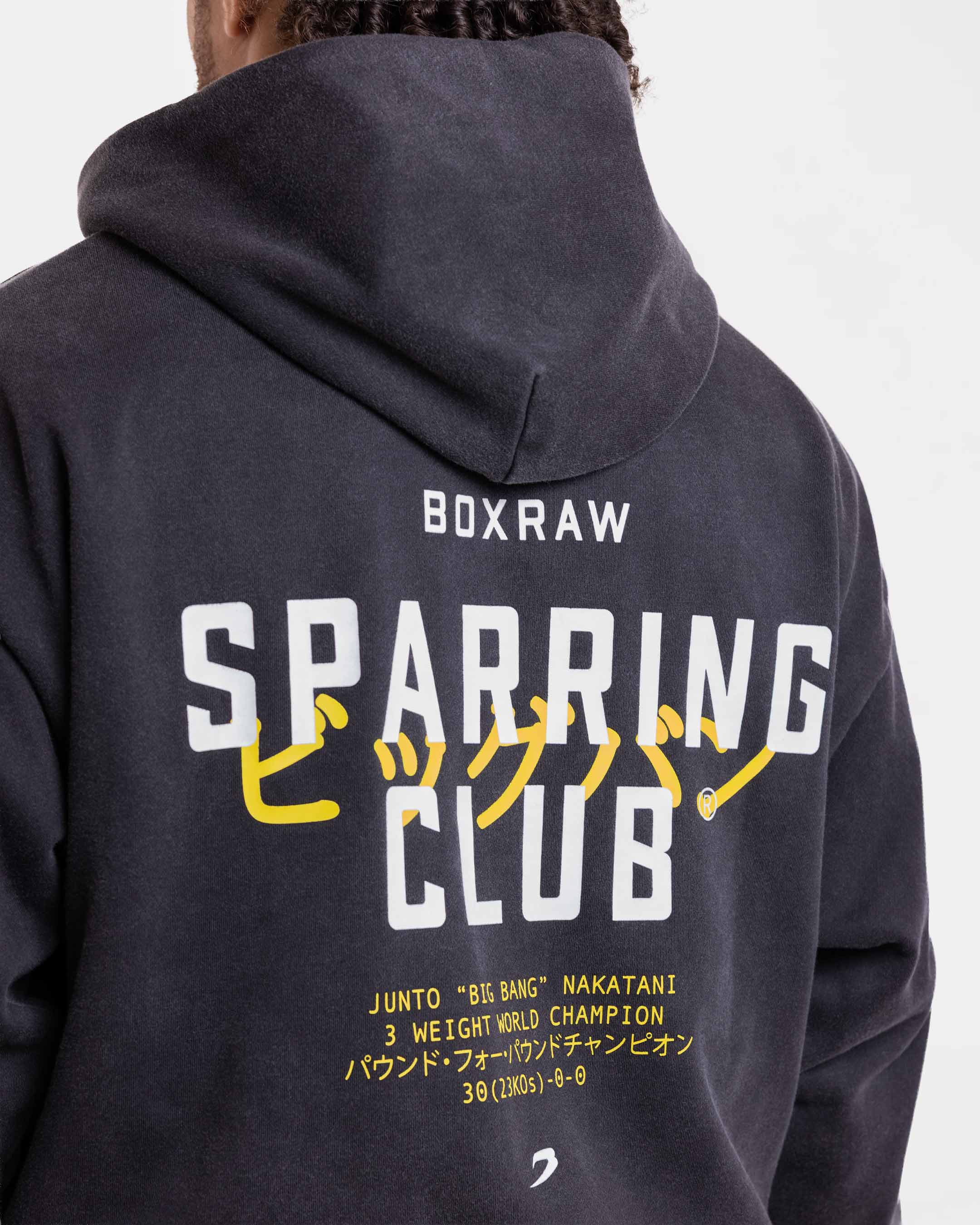 Nakatani x Sparring Club Oversized Hoodie - Washed Black - Image 6