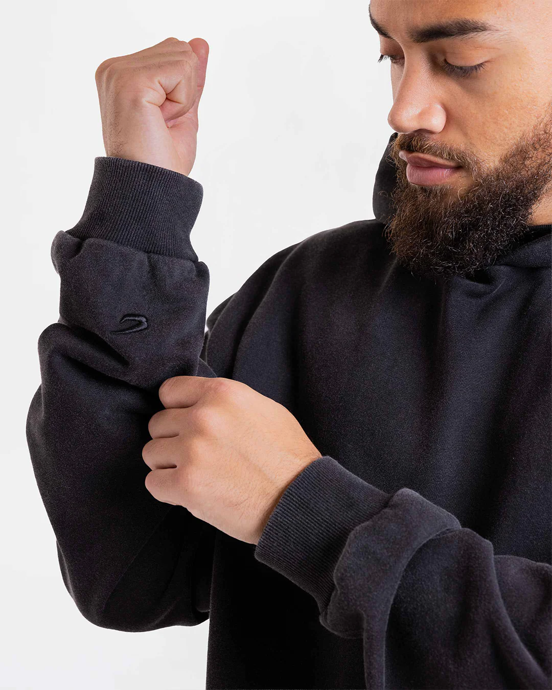 Nakatani x Sparring Club Oversized Hoodie - Washed Black - Image 9