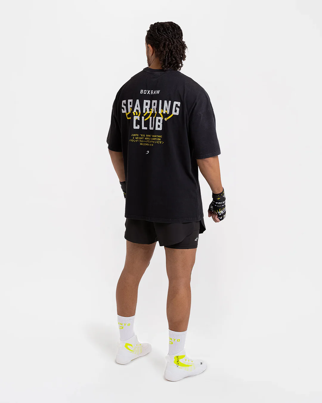 Nakatani x Sparring Club Oversized T-Shirt - Washed Black - Image 11