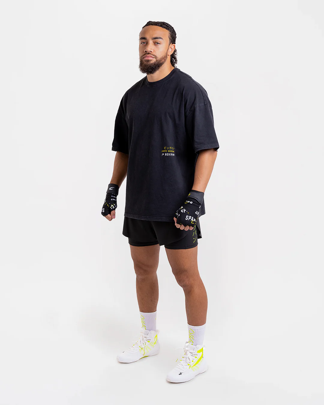 Nakatani x Sparring Club Oversized T-Shirt - Washed Black - Image 3