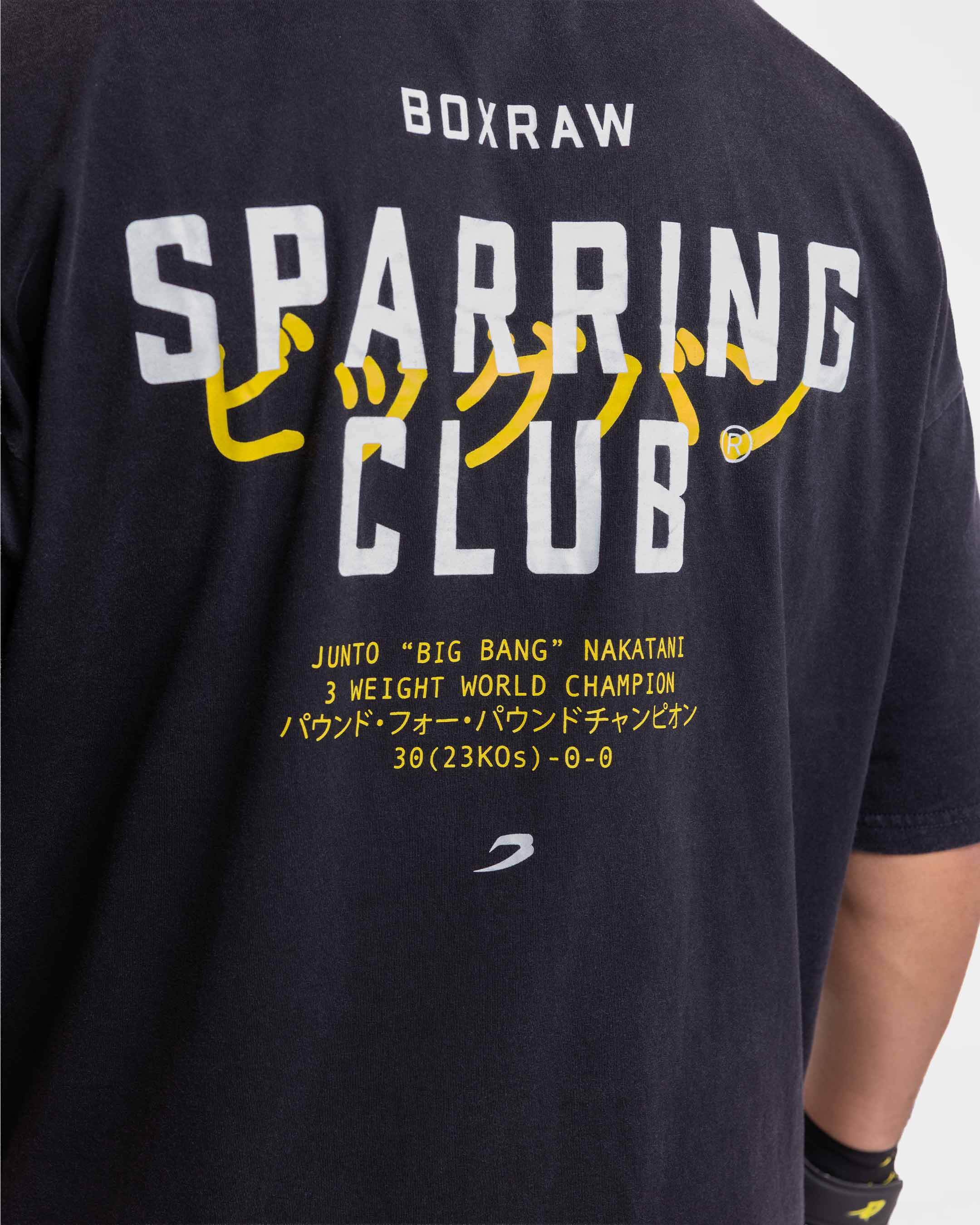 Nakatani x Sparring Club Oversized T-Shirt - Washed Black - Image 9