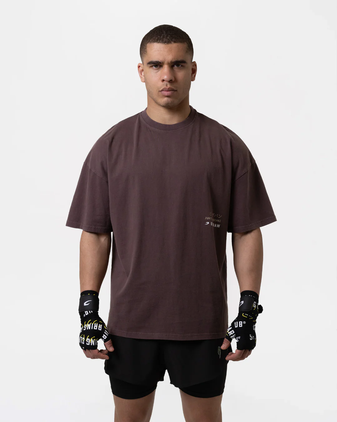 Nakatani x Sparring Club Oversized T-Shirt - Washed Brown - Image 5