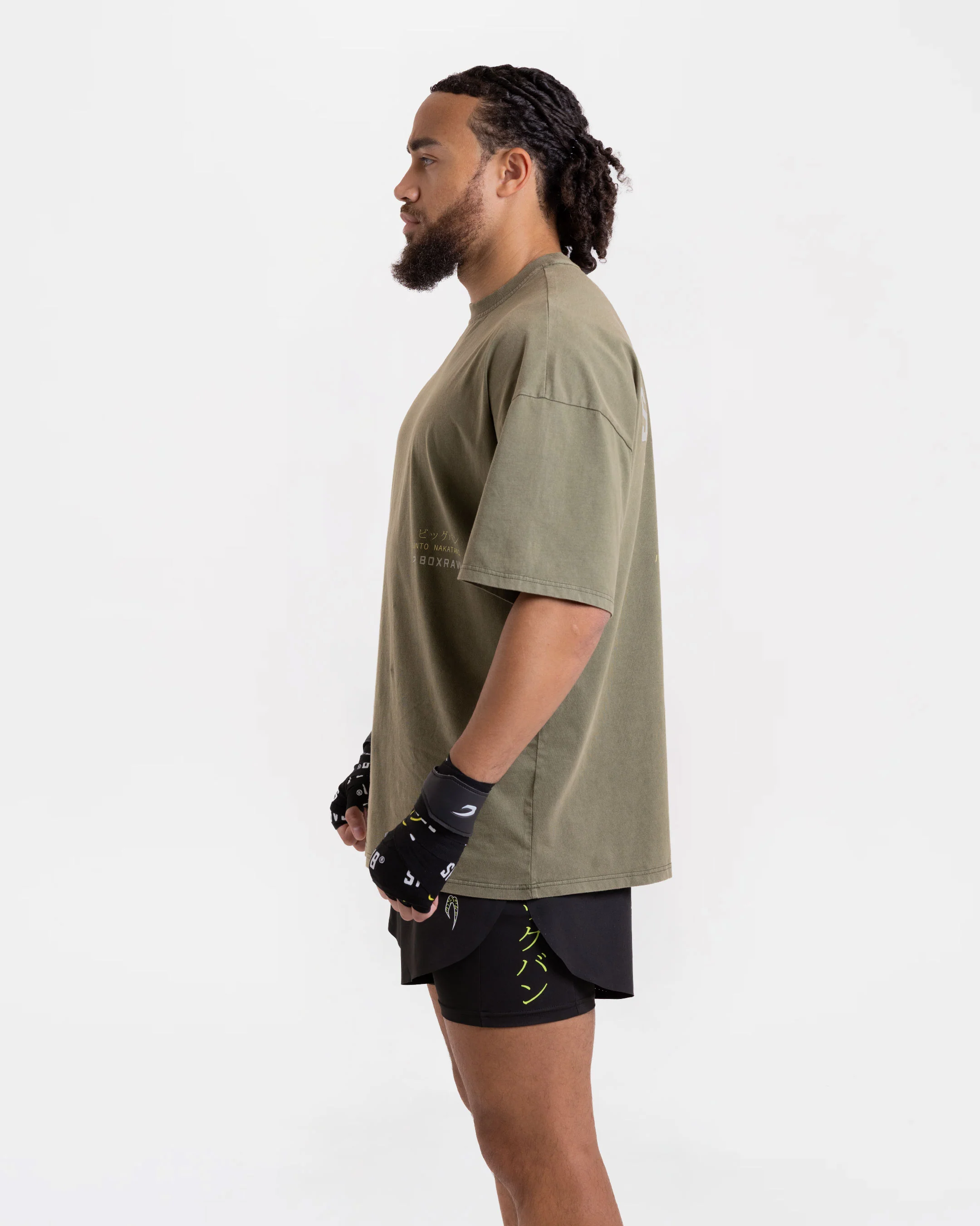 Nakatani x Sparring Club Oversized T-Shirt - Washed Olive - Image 6