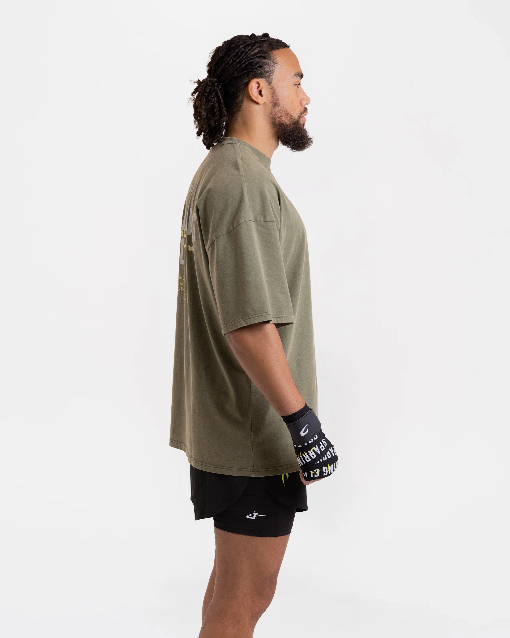 Nakatani x Sparring Club Oversized T-Shirt - Washed Olive - Image 7